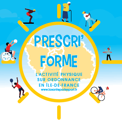 Logo Prescri'Form, le sport sur ordonnance en Île-de-France